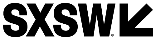 SXSW logo and illustration on a white background